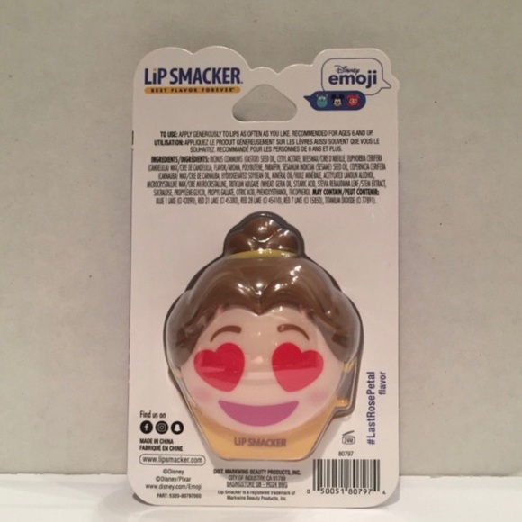 NEW/RARE Disney Emoji Stackable “Belle” Lipsmacker - Picture 5 of 6